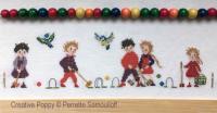 Perrette Samouiloff - Happy Childhood: The Croquet game (Cross stitch chart)