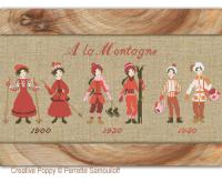Perrette Samouiloff - La montagne (Mountain Fashion 1900-1930-1950)  (Cross stitch chart)