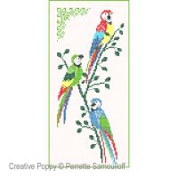 Perrette Samouiloff - Parrots (cross stitch chart)