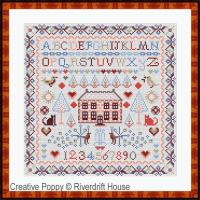 <b>Big House 2</b><br>cross stitch pattern<br>by <b>Riverdrift House</b>