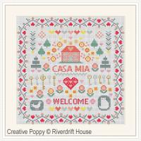 Riverdrift House - Casa mia - Welcome (cross stitch chart)