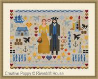 Riverdrift House - Cornish Folkies (cross stitch chart)