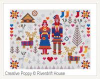 Riverdrift House - Saami Folkies (cross stitch chart)