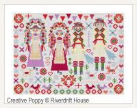 Riverdrift House - Morris Folkies (cross stitch chart)