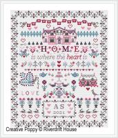 Riverdrift House - Home is where the heart is (Cross stitch chart)