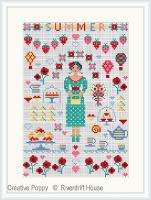 <b>Summer Mini Sampler</b><br>cross stitch pattern<br>by <b>Riverdrift House</b>