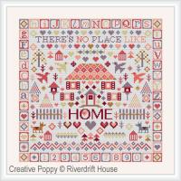 Riverdrift House - No place like Home (cross stitch chart)