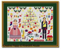 <b>Victoria & Albert Christmas</b><br>cross stitch pattern<br>by <b>Riverdrift House</b>