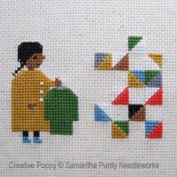 Samanthapurdyneedlecraft - Making a Quilt with Old Clothes (cross stitch chart)