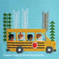 Samanthapurdytextile - School Bus (cross stitch chart)