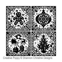 Shannon Christine Designs - Christmas Silhouette ornaments (cross stitch chart)