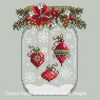 Shannon Christine Designs - Christmas Ornament Snow Globe (cross stitch chart)