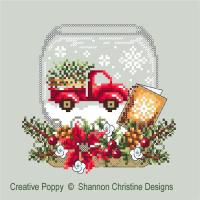 Shannon Christine Designs - Truck Snow Globe (cross stitch chart)