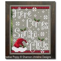 <b>Here comes Santa Claus</b><br>cross stitch pattern<br>by <b>Shannon Christine Designs</b>