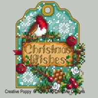 Shannon Christine Designs - Robin Gift Tag (cross stitch chart)