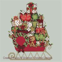 <b>Santa\'s Sleigh</b><br>cross stitch pattern<br>by <b>Shannon Christine Designs</b>