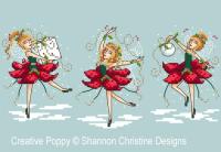 <b>Holly Jolly Fairies</b><br>cross stitch pattern<br>by <b>Shannon Christine Designs</b>