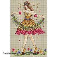 <b>Garden Fairy</b><br>cross stitch pattern<br>by <b>Shannon Christine Designs</b>