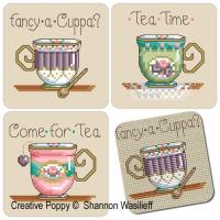 Shannon Christine Designs - Teatime Tea-cups (cross stitch chart)
