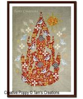 Tam&#039;s Creations - Buddha-in-patches (cross stitch pattern chart)