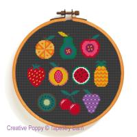 Tapestry Barn - Fruity Sampler - 10 Fruit motifs (cross stitch chart)