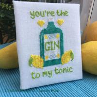 Tapestry Barn - Gin &amp; Tonic - Love Quote (cross stitch chart)