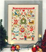<b>12 Days of Christmas</b><br>cross stitch pattern<br>by <b>Tiny Modernist</b>