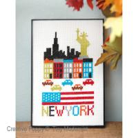 Tiny Modernist - New York (cross stitch chart)