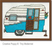 Tiny Modernist - Vintage Camper (cross stitch chart)