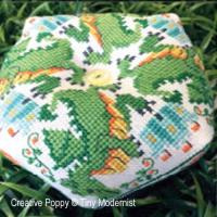 <b>Dragon Biscornu</b><br>cross stitch pattern<br>by <b>Tiny Modernist</b>
