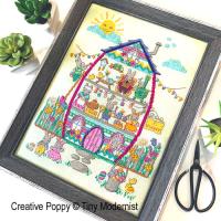 Tiny Modernist - Easter Bunny House (cross stitch chart)
