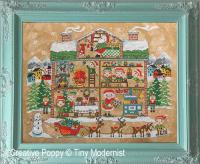 Tiny Modernist - Santa&#039;s House (cross stitch chart)