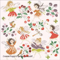 <b>Garden Fairies</b><br>cross stitch pattern<br>by <b>Perrette Samouiloff</b>