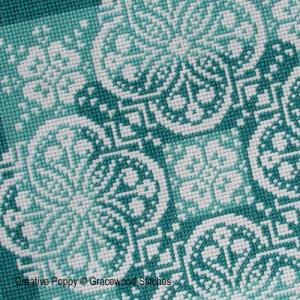 Gracewood Stitches - Traces of Lace - Shades of Jade (cross stitch pattern)