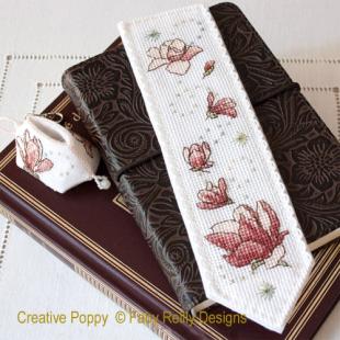 Faby Reilly Designs - Magnolia Bookmark & Fob (cross stitch pattern)