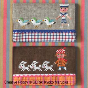 GERA! by Kyoko Maruoka - International Kids II (cross stitch pattern)