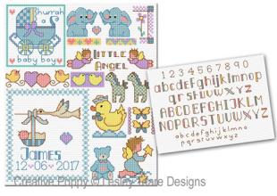 Lesley Teare Designs - Motifs for Baby Gifts (cross stitch pattern)