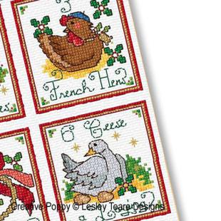 The 12 Days of Christmas - printed cross stitch chart — Satsuma Street