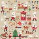 <b>Santa is really busy! (large pattern)</b><br>cross stitch pattern<br>by <b>Perrette Samouiloff</b>