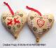 <b>Christmas Hearts</b><br>cross stitch pattern<br>by <b>Marie-Anne Réthoret-Mélin</b>