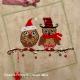 <b>Christmas Owls Duo</b><br>cross stitch pattern<br>by <b>Chouett'alors</b>