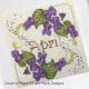 <b>Anthea - April violets</b><br>cross stitch pattern<br>by <b>Faby Reilly Designs</b>