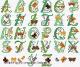 <b>Alphabet Bristish Butterflies</b><br>cross stitch pattern<br>by <b>Lesley Teare Designs</b>