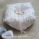 <b>Wedding biscornu (ring cushion)</b><br>cross stitch pattern<br>by <b>Marie-Anne Réthoret-Mélin</b>