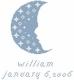 <b>Moon Baby Girl/Boy</b><br>cross stitch pattern<br>by <b>Monique Bonnin</b>