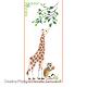 <b>Giraffe & Baby Monkey</b><br>cross stitch pattern<br>by <b>Perrette Samouiloff</b>