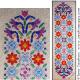 <b>Floral satin Banner</b><br>cross stitch pattern<br>by <b>Tam's Creations</b>